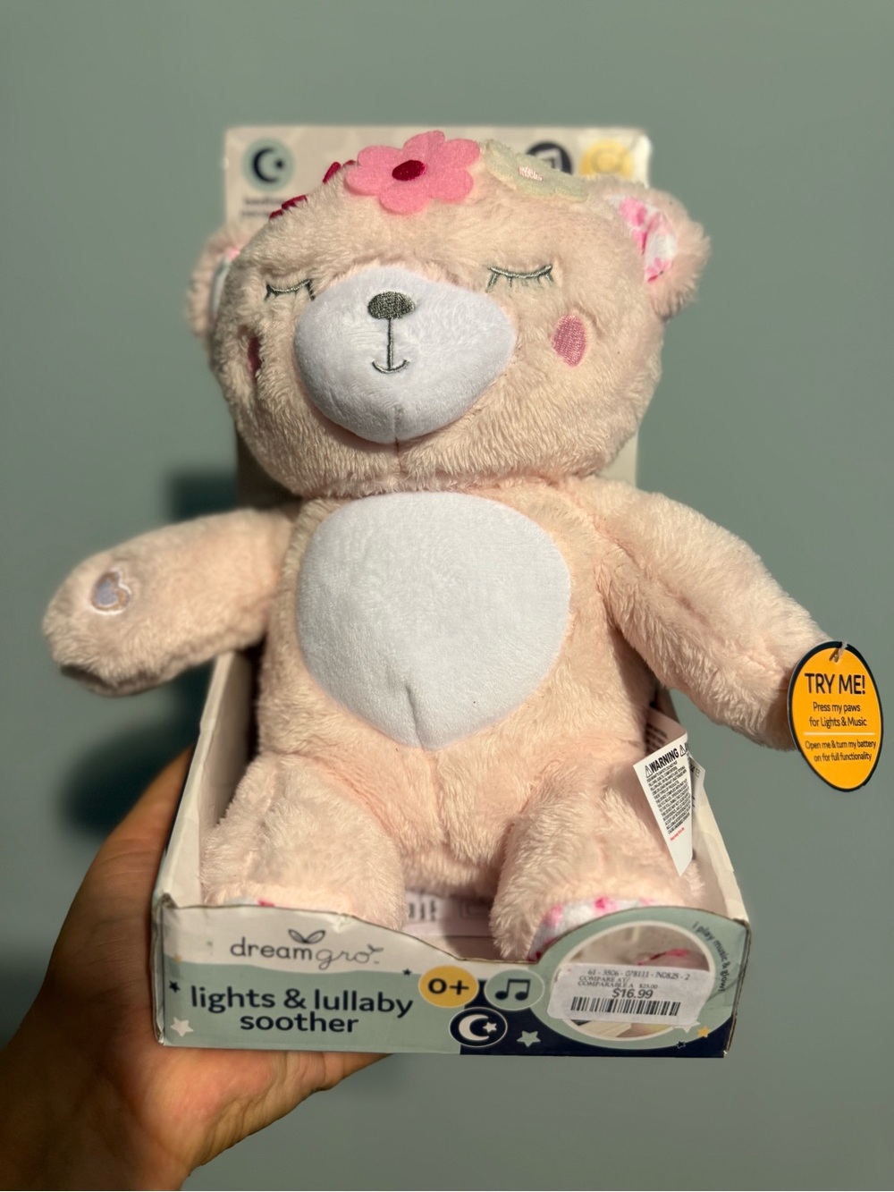 Lights & Lullaby Soother Plush Bear